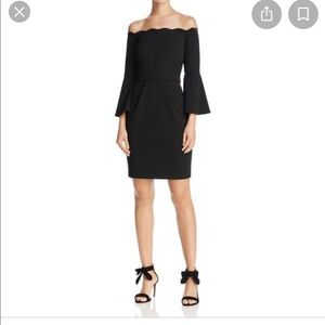 AQUA
Scuba Off-the-Shoulder Bell Sleeve Dress